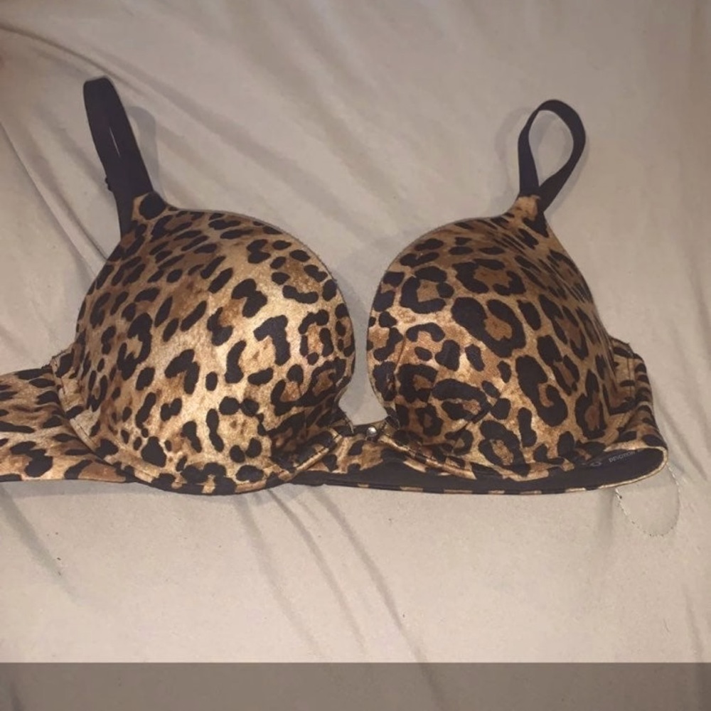 Cheetah push bra